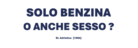 T-Shirt - Solo Benzina o anche Sesso
